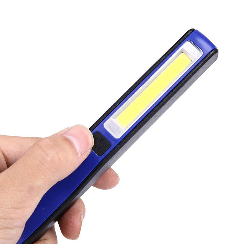 COB LED Pen Light Clip Magnet USB Work Inspection Camping Flashlight Flexible Rechargeable Torch Lamp