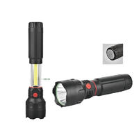 Extendable Plastic COB LED Flashlight and Work Light