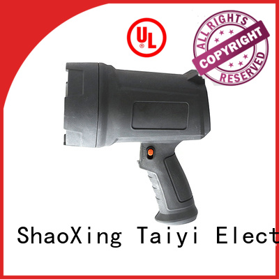 Taiyi Electronic promotional handheld battery spotlight wholesale for camping