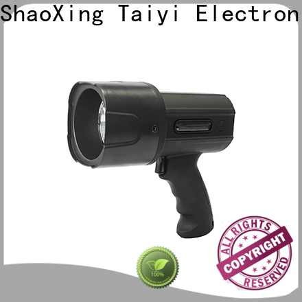 Taiyi Electronic bright best rechargeable spotlight supplier for security