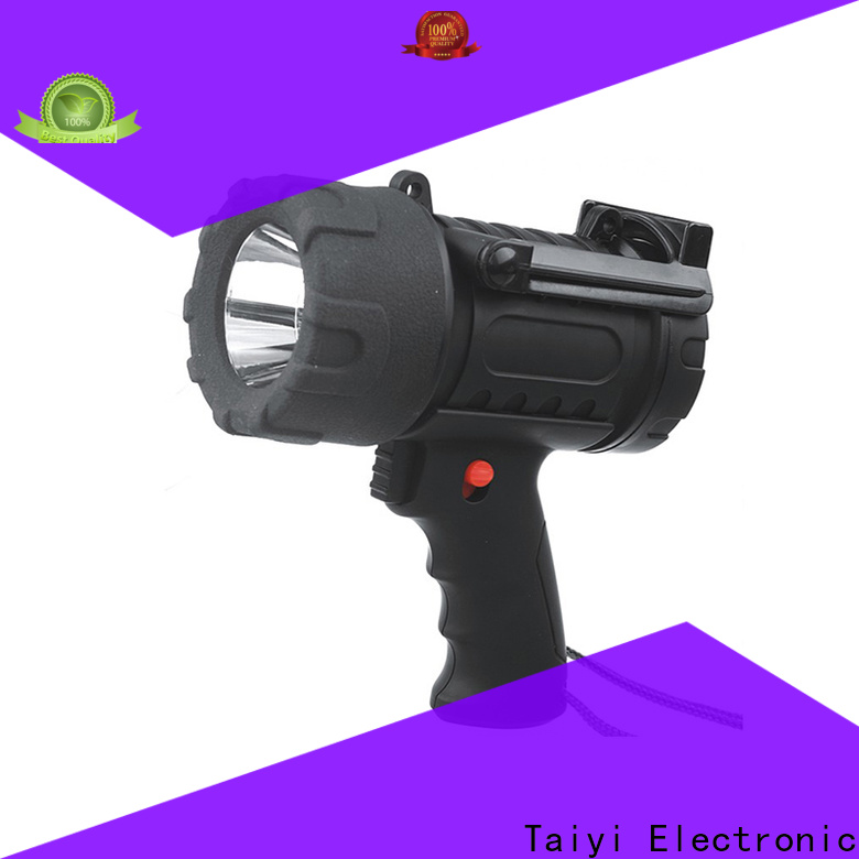 Taiyi Electronic rechargeable led handheld spotlight supplier for security