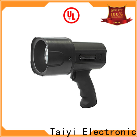 Taiyi Electronic powerful brightest portable spotlight supplier for security