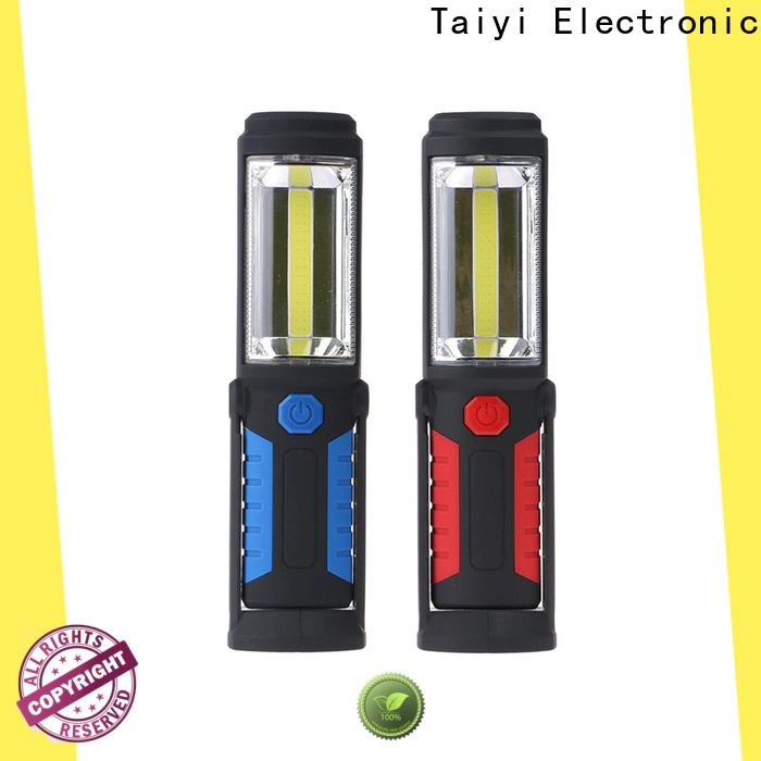Taiyi Electronic logo rechargeable magnetic work light wholesale for roadside repairs