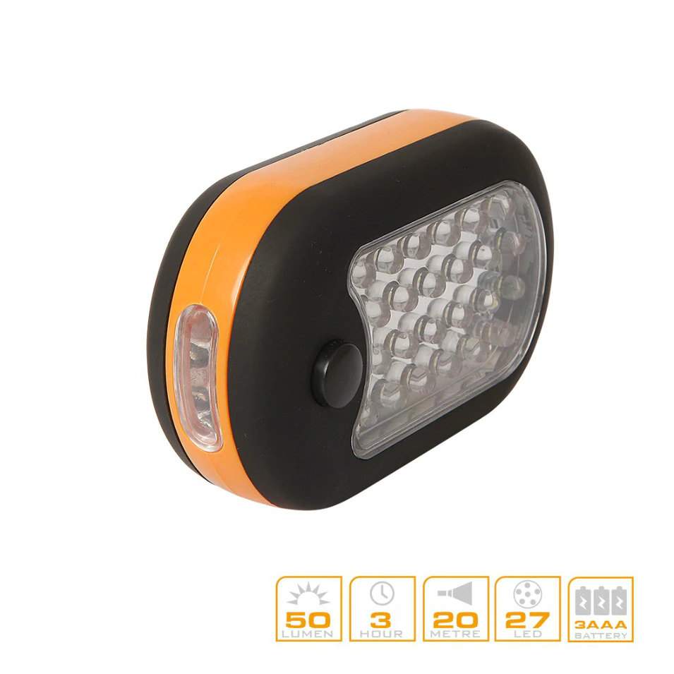 27 LEDS Work Light LED Soap Light Emergency Light for Camping Hiking Running with Hook