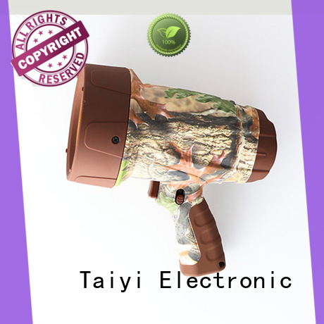 Taiyi Electronic well-chosen battery powered handheld spotlight series for camping
